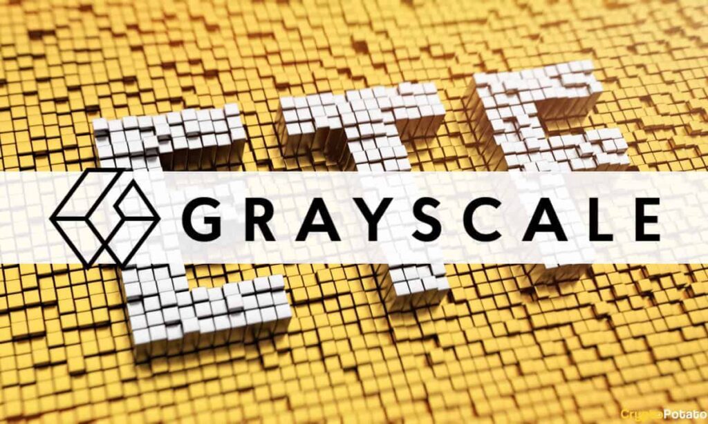 Grayscale Investments' logo and a symbol of an ETF