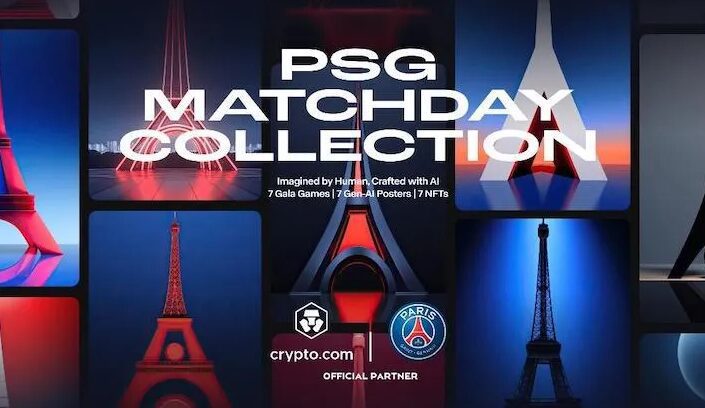 Paris Saint-Germain NFT poster designed with AI