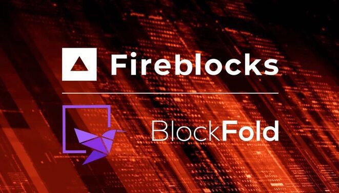 Fireblocks and BlockFold Logo side by side against a digital tokenization backdrop.