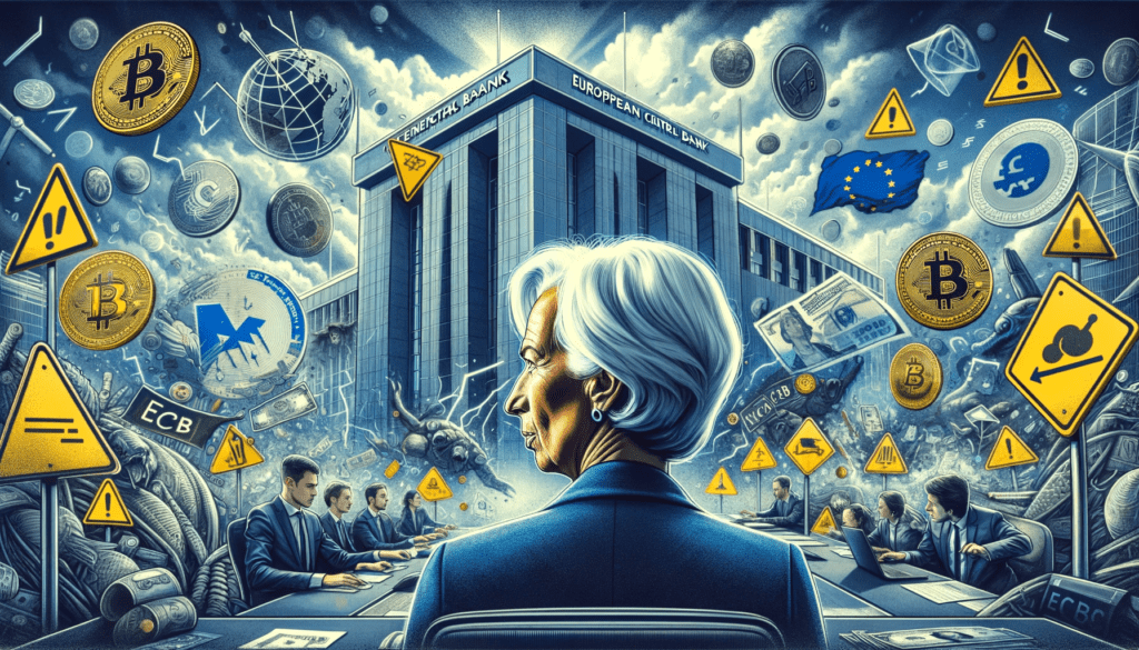 Image of ECB President Christine Lagarde discussing her son's loss in cryptocurrency