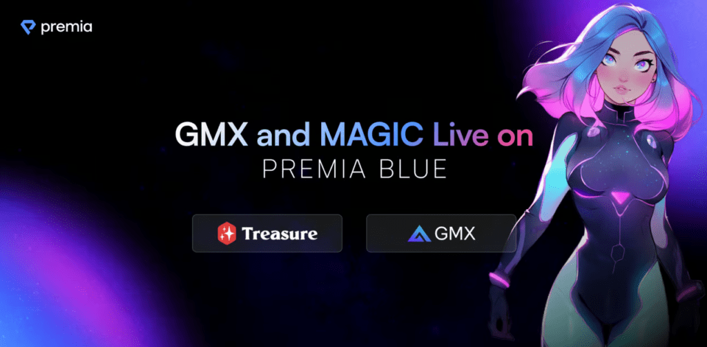 GMX and MAGIC Vaults Live on Premia Blue - Empowering Traders and Gamers in Decentralized Finance