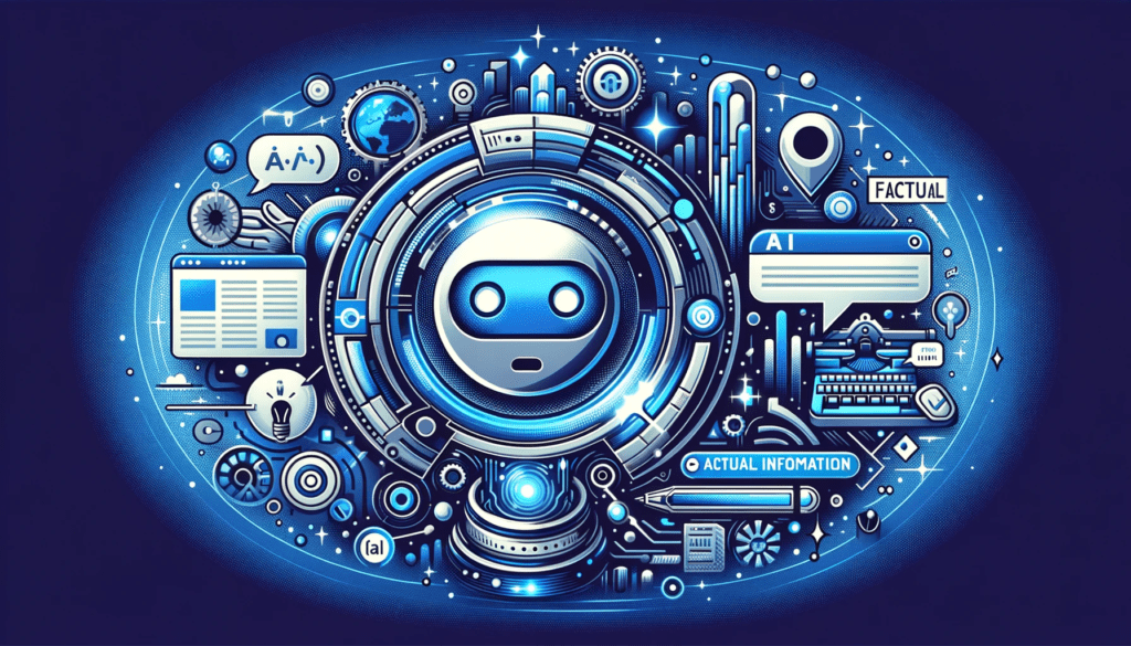 Illustration highlighting Perplexity AI's innovative approach to generative AI, focusing on providing factual answers and avoiding the common chatbot model