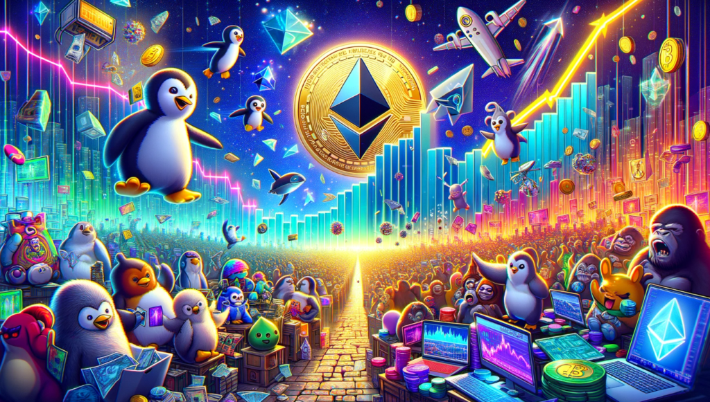 Ethereum NFT trading volume hits yearly high as Pudgy Penguins challenges BAYC for the #2 spot