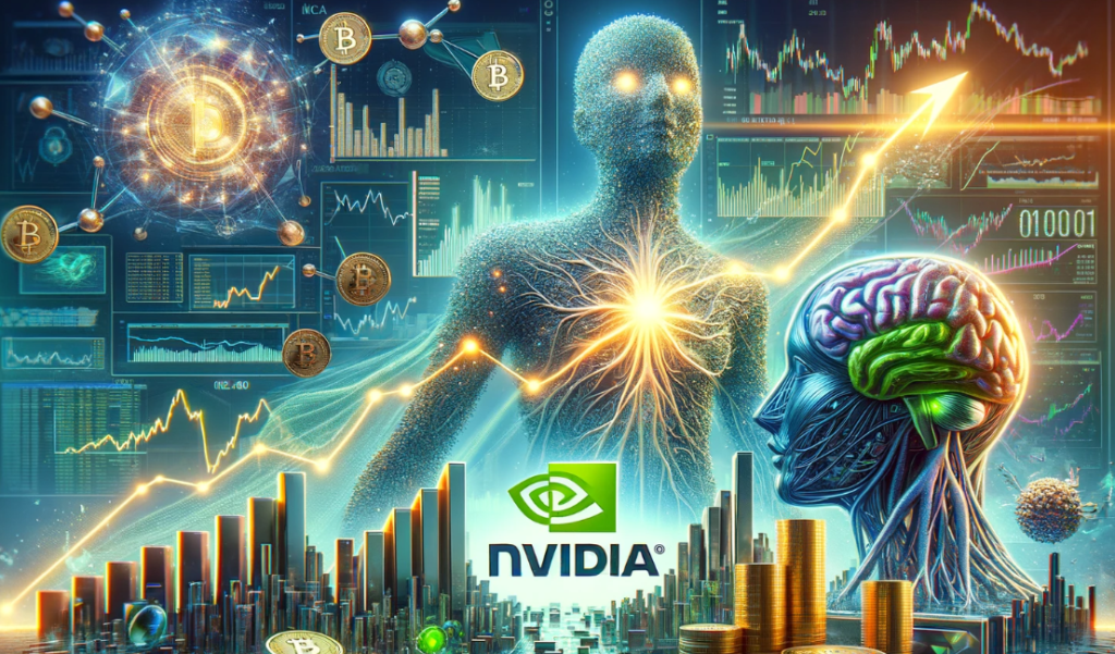 NVIDIA stock surges following an earnings report that exceeded expectations, highlighting AI's growing influence.