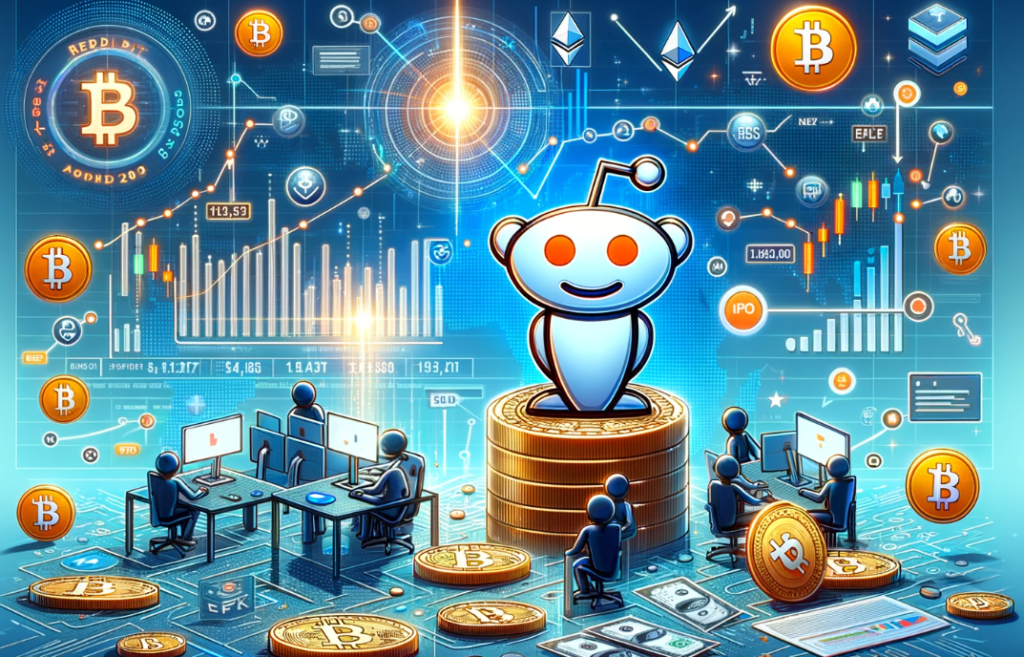 Reddit announces investments in bitcoin and ether ahead of its IPO on the New York Stock Exchange.