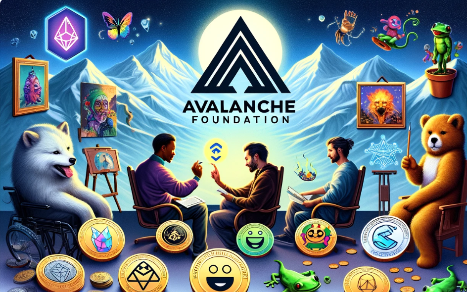 Avalanche Foundation reveals its first five community coin holdings, including meme coins, as part of its effort to foster Web3 creators