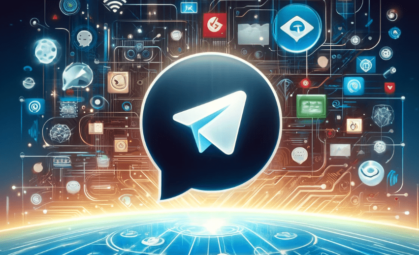 Illustration of the Ton blockchain symbol integrated with Telegram's logo, highlighting their collaborative efforts in digital asset adoption