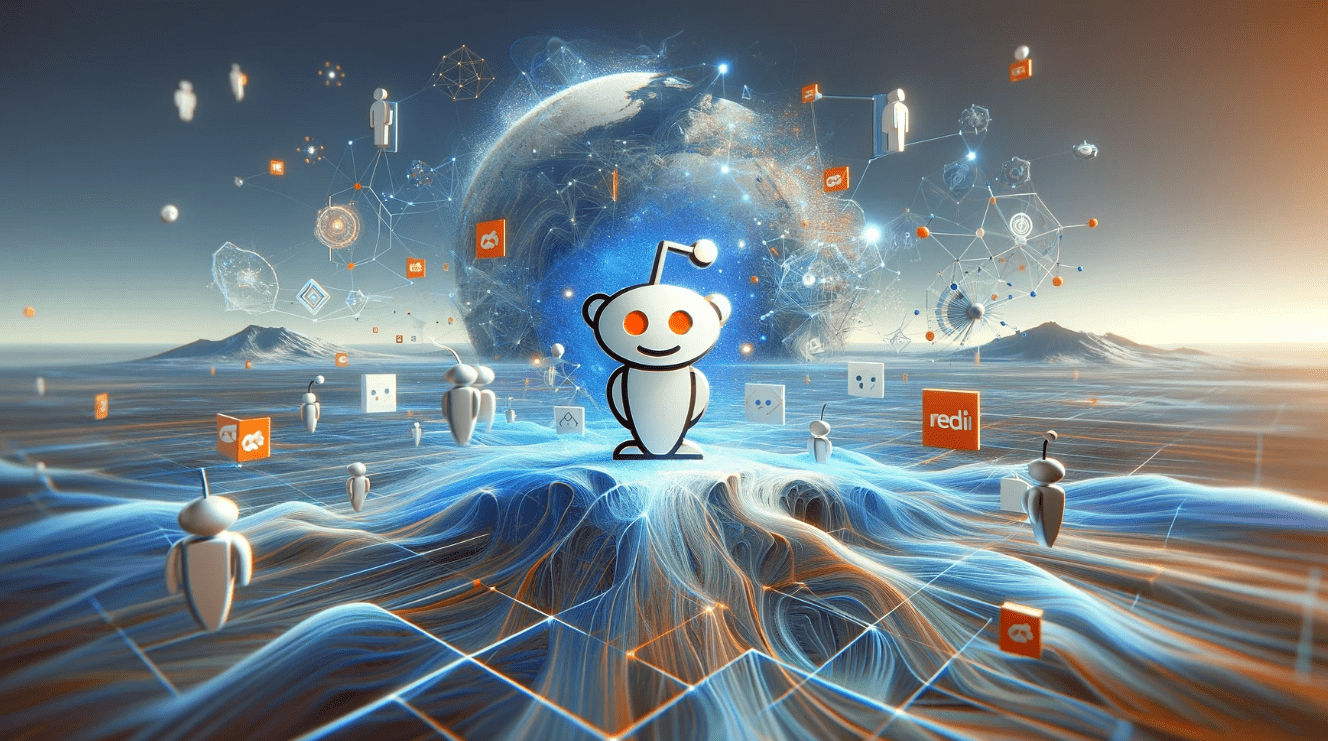 OpenAI and Reddit logos side by side, symbolizing their new partnership to integrate Reddit content into AI training