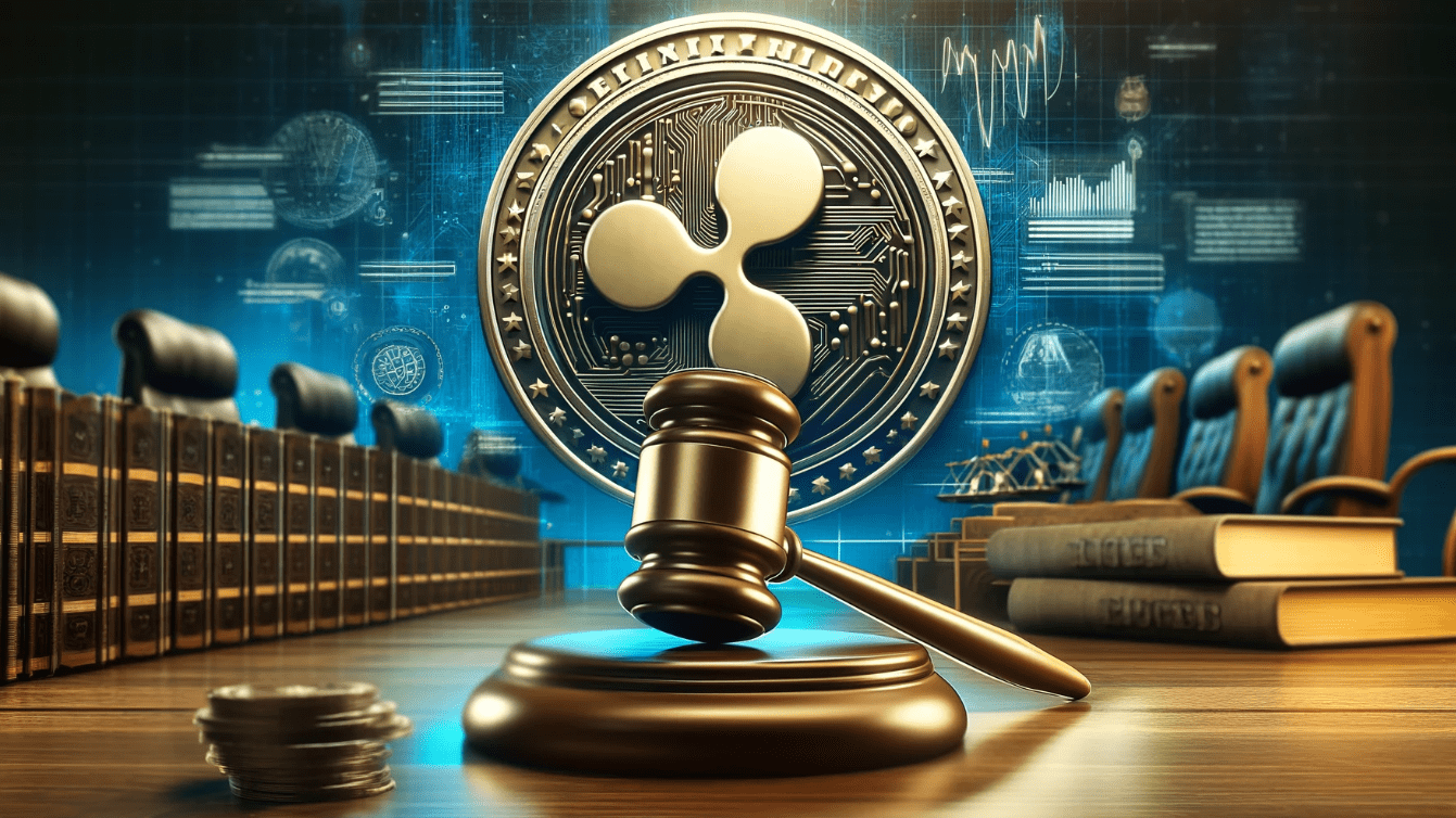 Image depicting a gavel and Ripple’s logo, symbolizing the ongoing legal battle with the SEC