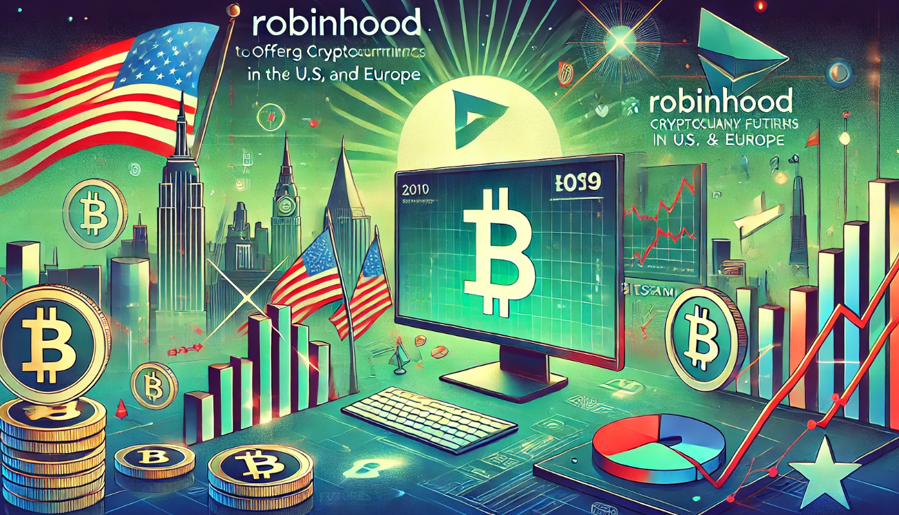 Robinhood plans to launch cryptocurrency futures in the U.S. and Europe.