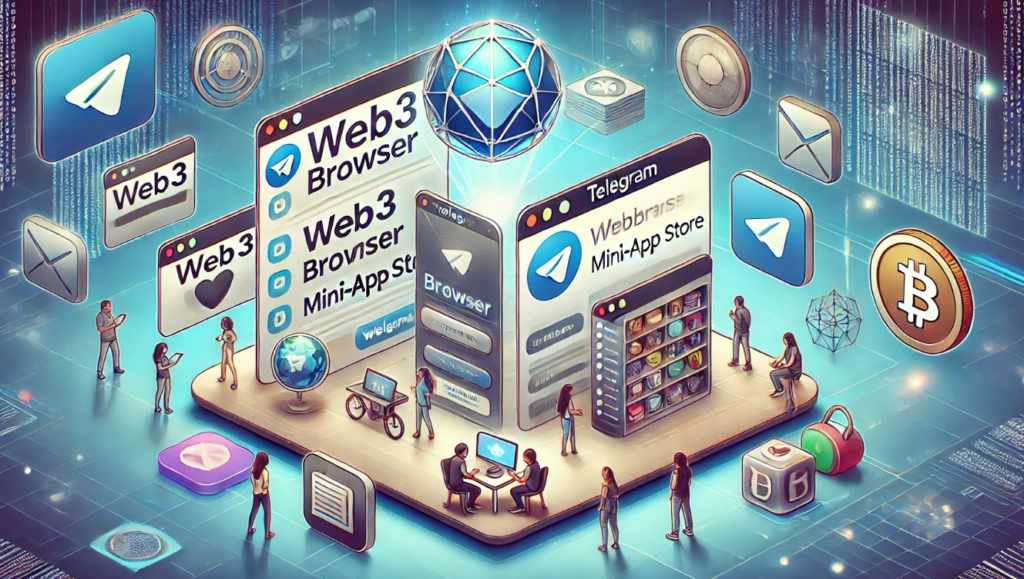 Telegram introduces a web3 browser and mini-app store, expanding user engagement with decentralized websites and applications